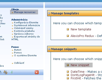 Ako pridat snippet novy snippet